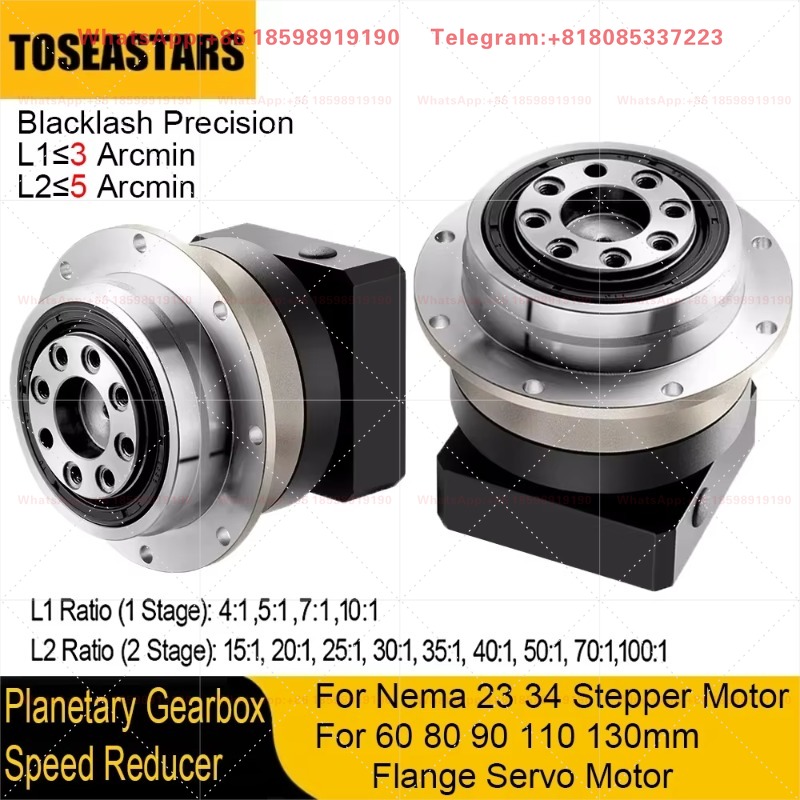 Planetary Gearbox Reducer Nema 23 34 - Hoogprecisie spiraalvormige tandwielreductiemotor met cirkelvormige uitgangsschijf